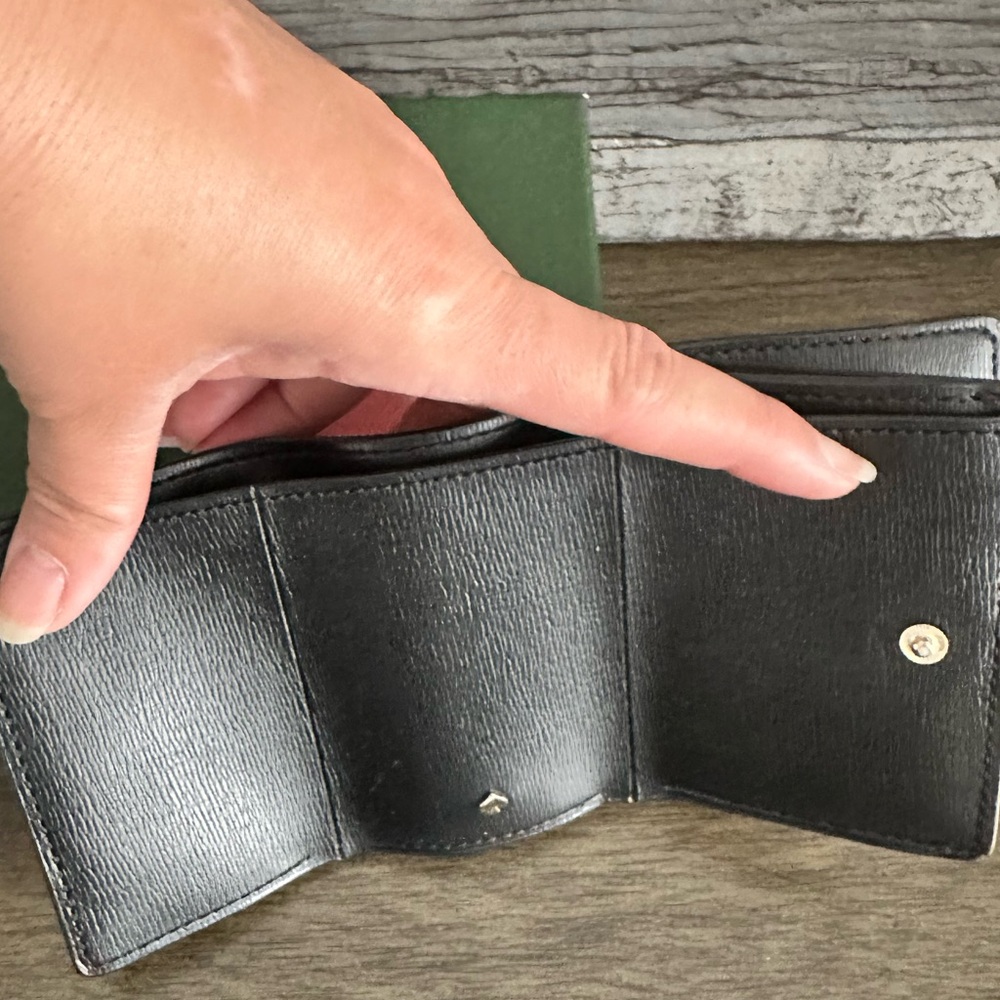 Kate Spade Sylvia Flock Party Small Trifold Wallet - Picture 6 of 8
